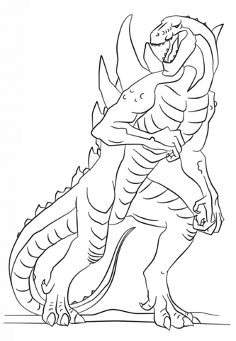 Godzilla The Series Coloring Page